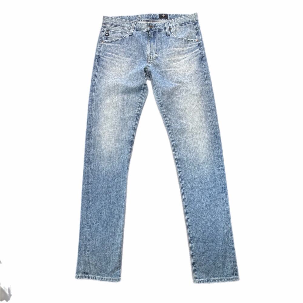 AG Adriano Goldschmied NEW Men's 32x34 Light Wash Tellis Slim Basic Denim Jeans